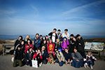 Gruppe aus Südkorea auf Feldberggipfel